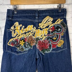 Ninth Hall Ambush Jeans Mens 30 Jeans Snake Embroidered Baggy Straight Leg Y2K